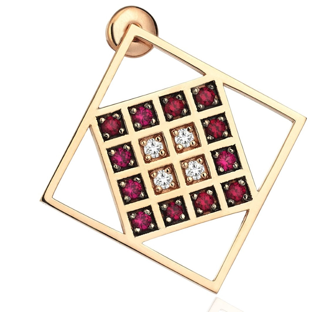 Square in Square Earrings