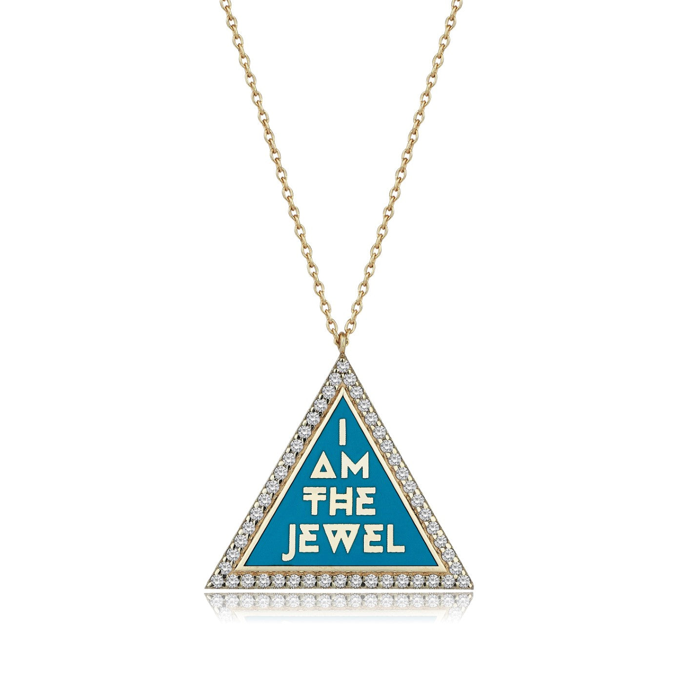 Triangle Name Tag Necklace