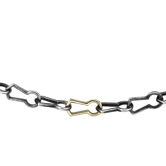 Keyhole Charm Chain Bracelet - Thinner