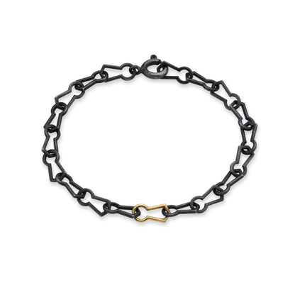 Keyhole Charm Chain Bracelet - Thinner