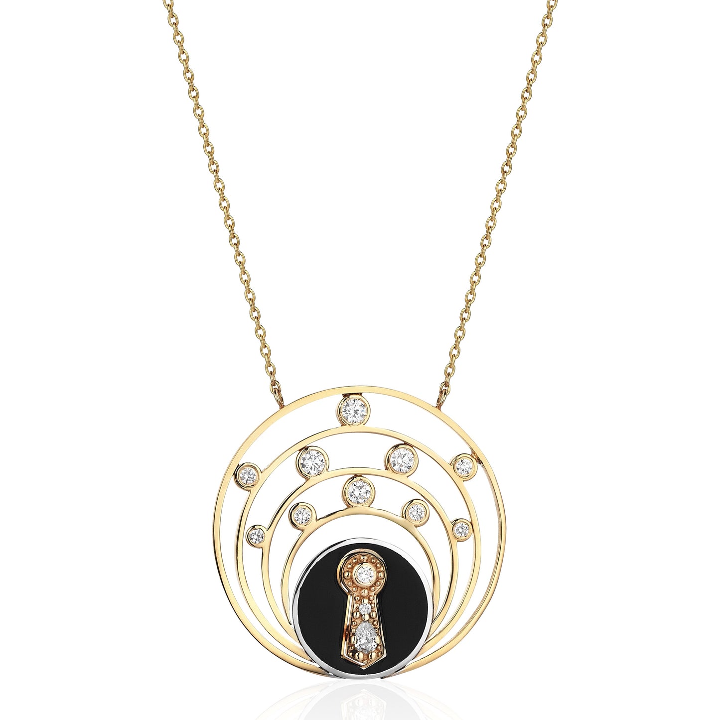 Kismet Keyhole Circle Necklace