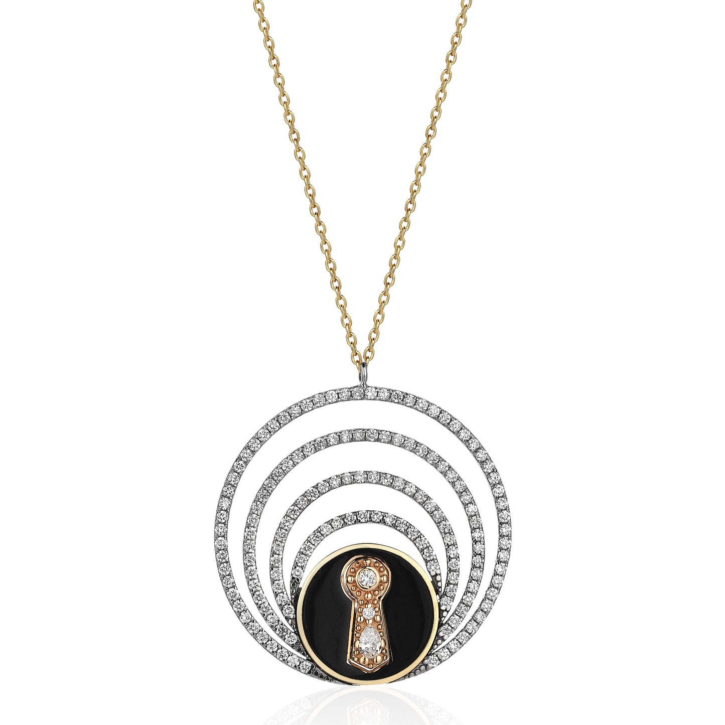 Kismet Keyhole Circle Necklace