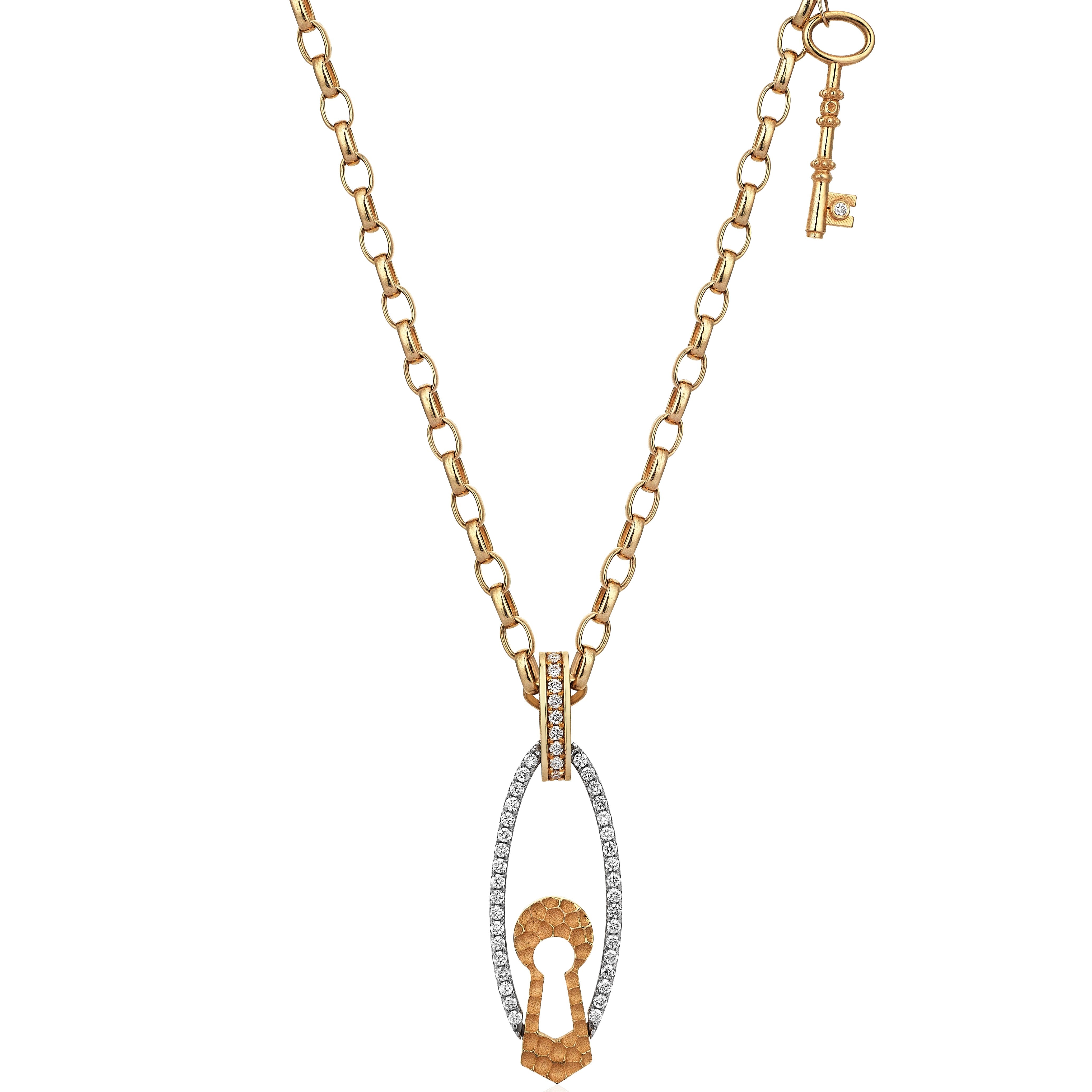 Kismet Keyhole Necklace With Key