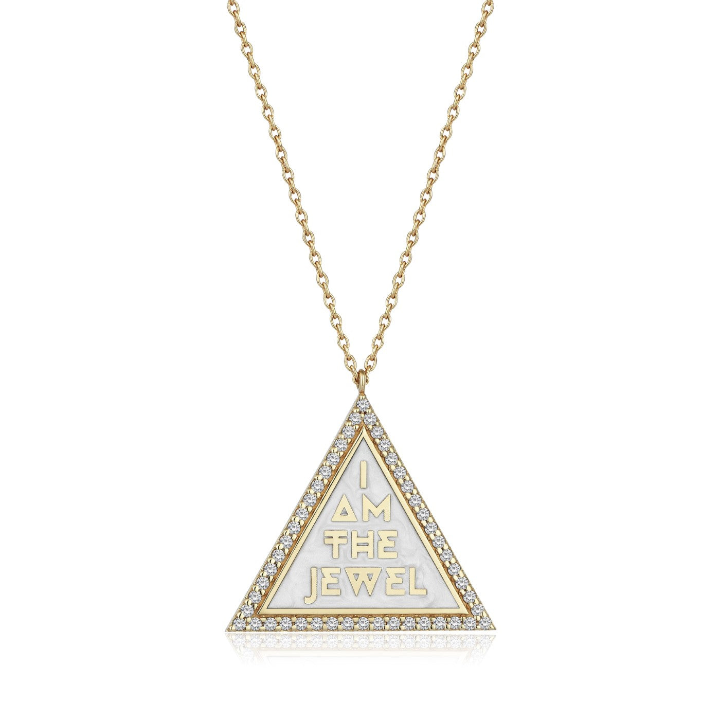 Triangle Name Tag Necklace