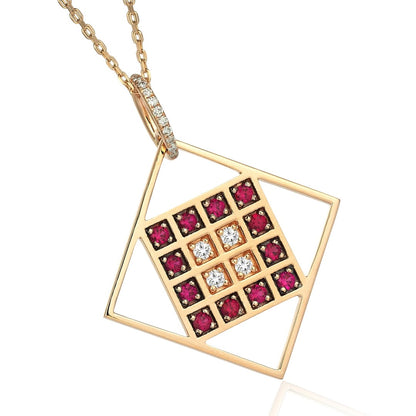 Square in Square Necklace