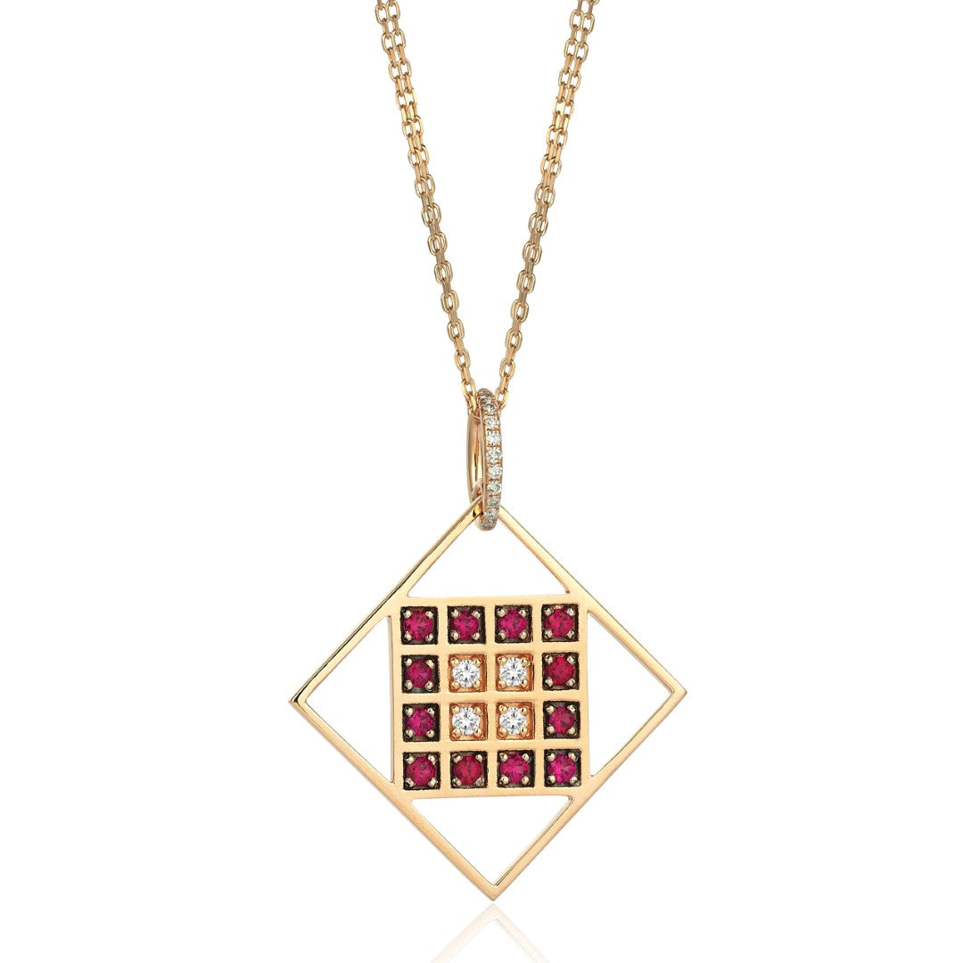 Square in Square Necklace