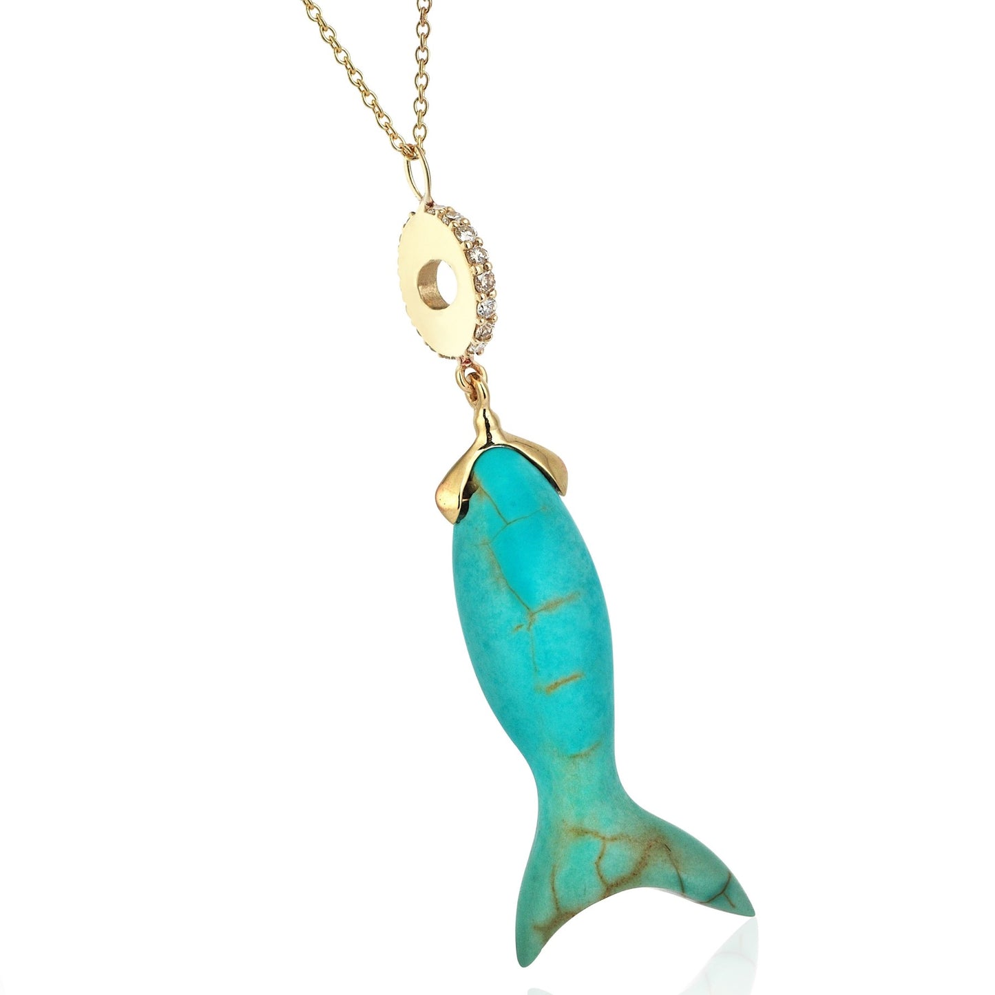 Turquoise Fish Necklace